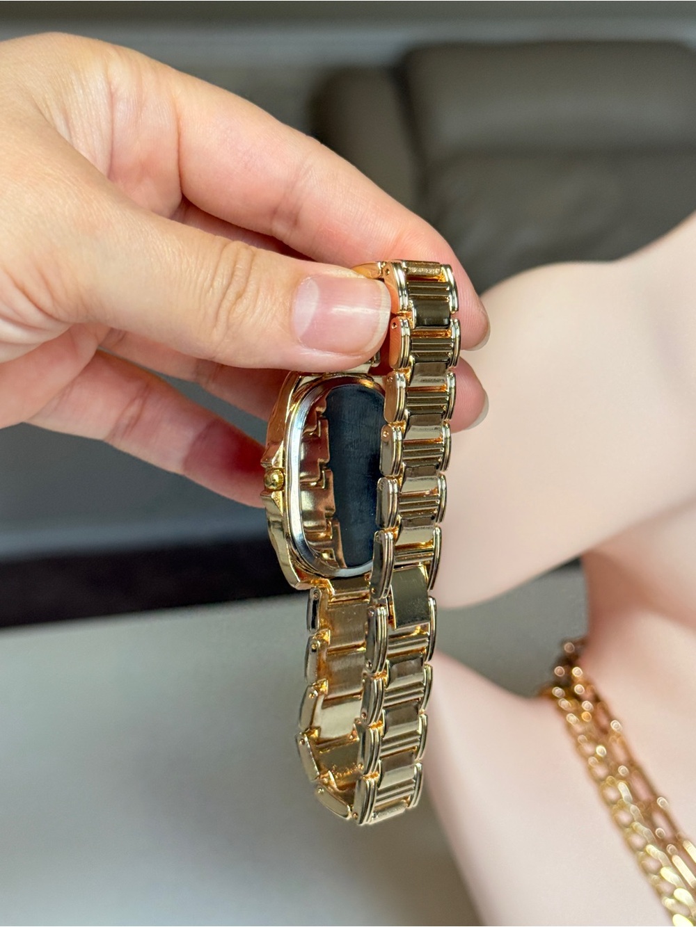 Gold Tone Women's Bracelet Watch with Crystal Accent - Picture 7 of 11